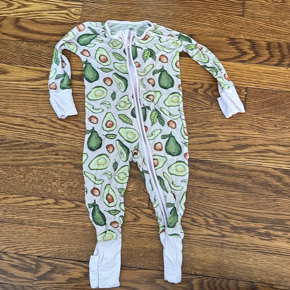 Little Sleepies pink avocado